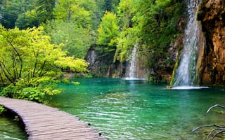 Обои Plitvice Lakes, Хорватия, Croatia, Плитвицкие озера