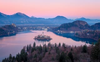 Картинка Bled, Остров Блед, Bled Lake, Озеро Блед, Словения