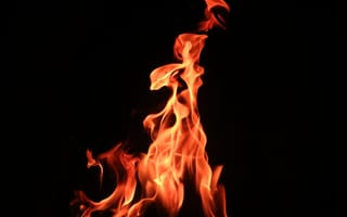 Картинка огонь, костер, пламя, flame, темный, bonfire, fire, dark