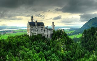 Картинка Замок Нойшванштайн, Хоэншвангау, Bavaria, Neuschwanstein Castle, Germany