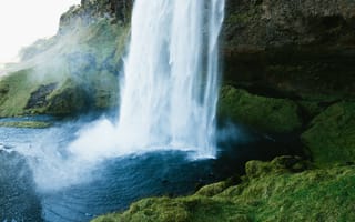 Картинка Исландия, водопад, природа, пейзаж