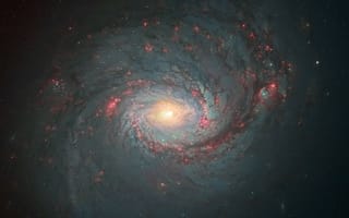 Картинка спиральная галактика, космос, галактика, беспорядок 77