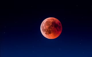 Картинка Красная Луна, hd, hd рабочий стол, небо, перед затмением, чистое небо, синий, moonscape, звезда, после затмения, пространство, исследование
