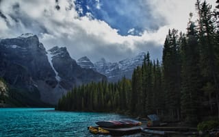 Картинка Morraine Lake, Ten Peaks, Valley, Canada, Alberta