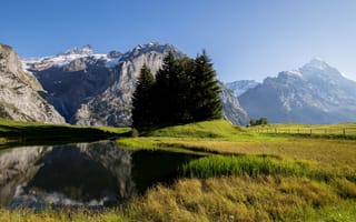 Обои Bernese Alps, Switzerland, Grindelwald