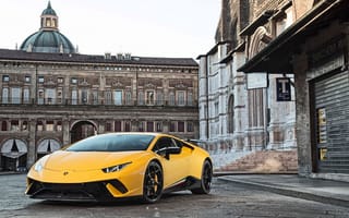 Обои Lamborghini Huracan, желтый, суперкар