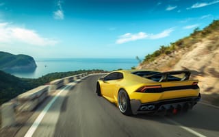 Картинка Lamborghini Huracan, скорость, Lamborghini