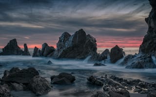 Картинка природа, закат, Калифорния