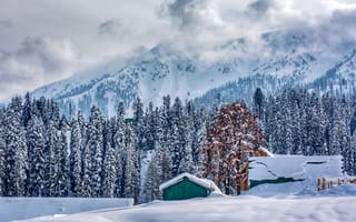 Картинка Гималаи, горы, снег