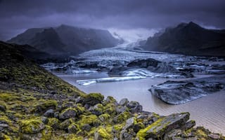Обои Эрайвайёкюдль, Исландия, ледник