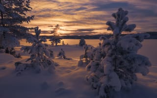 Картинка Norway, небо, зима