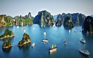 Картинка корабли, Вьетнам, океан