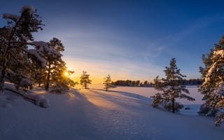 Картинка природа, Финляндия, снег