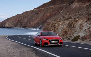 Картинка Audi TT, красная, дорога