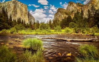 Картинка Yosemite National Park, Национальный парк Йосемити, пейзаж, California, Калифорния
