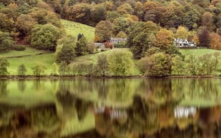 Картинка Grasmere, Autumn, Cumbria, Lake District