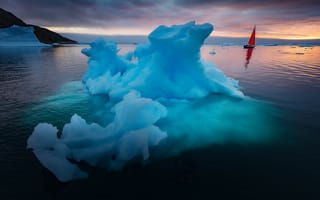 Картинка Красивые айсберги в Гренландии