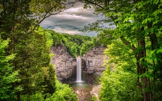Картинка Framing the Falls, скалы, водопад