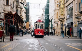 Картинка город, люди, Стамбул