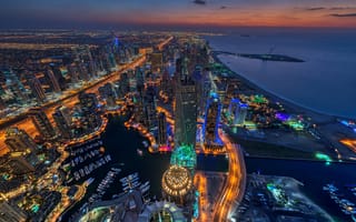 Картинка Объединенные Арабские Эмираты снимок с квадрокоптера