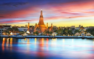 Картинка Бангкок на закате дня