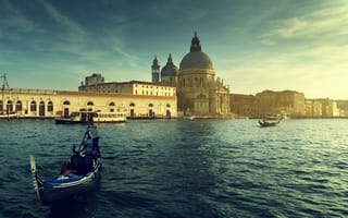 Картинка Венеция, здание, лодка