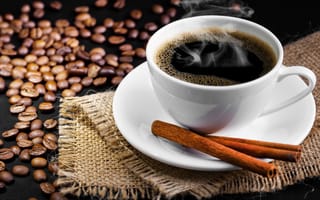 Картинка Горячий черный кофе
