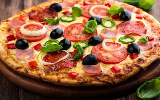 Картинка Обалденная пицца с оливками
