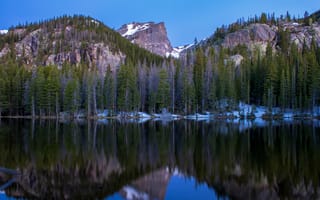 Картинка Озеро Нимфа в Скалистых горах