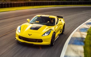 Картинка Chevrolet, желтый, Corvette