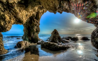 Картинка скалы, Калифорния, океан