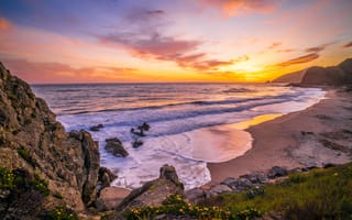 Картинка Бич, океан, Калифорния