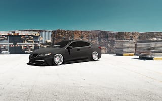 Картинка Acura, Front, Car, TLX, Low, Grey, Stance
