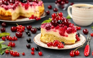 Картинка ягоды, десерт, Aangelika Mostova, запеканка