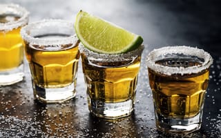 Картинка алкоголь, коктейль, стаканы, лайм