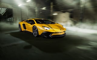 Картинка Lamborghini, Torado, Aventador, фары, car, скорость, Novitec, yellow, LP 750-4, light, speed, SV