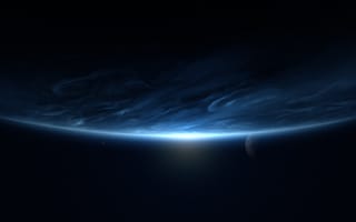 Картинка planet, atmosphere, blue
