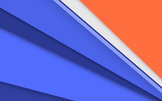 Картинка Android, синий, текстура, оранжевый, белый, линии