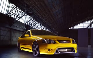 Картинка FPV, 2005, желтый, передок, Australia, F6, Typhoon, Ford Falcon, автомобиль