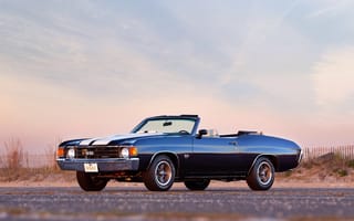 Картинка Chevrolet, шевроле, muscle car, SS, авто, 454, auto, 1972, Convertible, Malibu, Chevelle