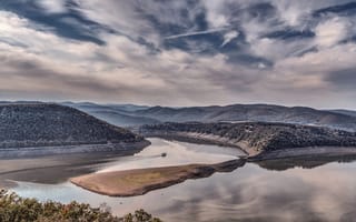 Картинка Germany, lake, Waldeck, Edersee, Hesse, Reservoir