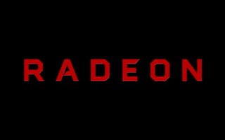 Картинка логотип, тёмный, Radeon, AMD