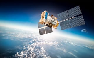 Картинка artificial satellite, technology, planet earth orbit, engineering