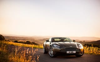 Картинка Aston Martin, дорога, supercar, суперкар, небо, DB11, передок, road