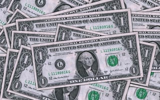 Картинка USA, США, Dollar, Валюта, Деньги, George Washington, Купюры, Доллар