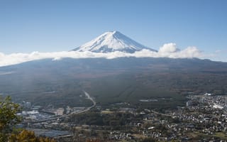 Картинка облака, пейзаж, гора