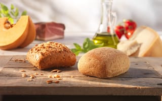 Картинка семена подсолнечника, еда, булочки, кунжут, чиабатта, итальянский хлеб, выпечка