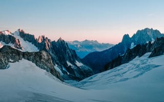 Картинка горы, скалы, простор, rocks, snow, mountains, вершины, peaks