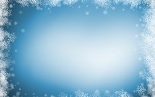Картинка снежинки, blue, frame, winter, christmas, snowflakes