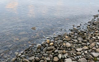Картинка Камни, галька, вода, берег